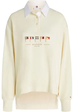 Tommy Hilfiger Relaxed Sail Flag Long Sleeve Polo Shirtxlarge