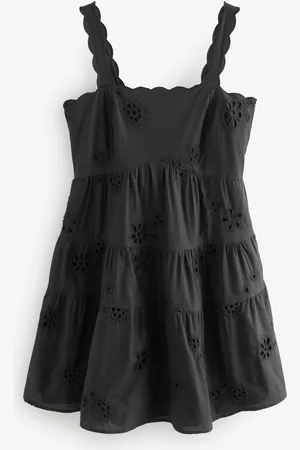 Next Broderede lagdelte 100% Bomuld Mini Kjole48høj