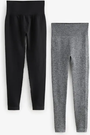 Next Ribbed High Waist Leggings 2 PackL Reg