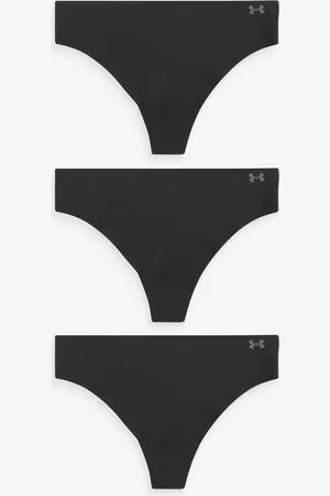 Under Armour 100% Bomuld No Show Pure Stræk Thong 3 PakkeS
