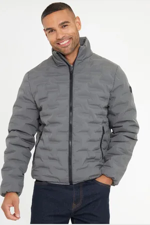 Threadbare Quiltet Højhalset Polstret jakkeXL