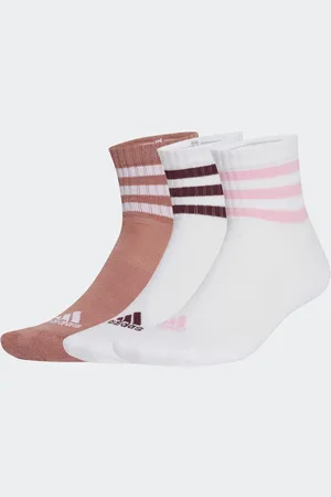adidas 3-Stripes Cushioned Sportswear Mid Cut Socks 3 PairsUK 2 - 3.5