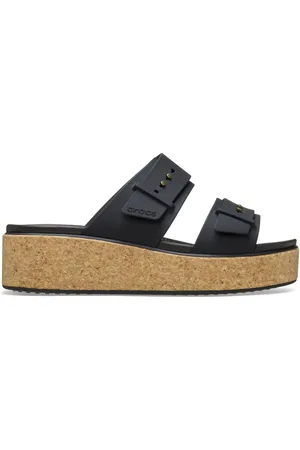 Crocs Brooklyn Cork Buckle Wedge Sandals7