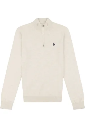 U.S. Polo Assn. U. S. Polo Assn. Mens Funnel Neck Quarter Zip Knit Jumper3XL