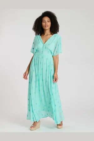 South Beach Pailletter Detail Button Midi Kjole40