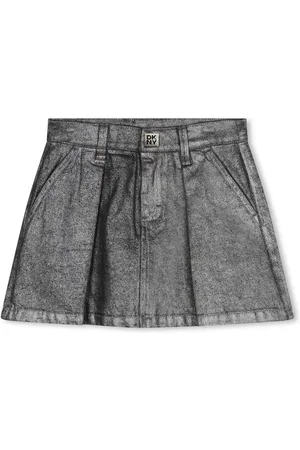 DKNY Silver Glitter Mini Pleated Skirt12 år (152cm)