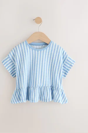Next Short Sleeve Peplum 100% Cotton T-Shirt (3mths-7yrs)5 - 6 år (110 - 116cm)