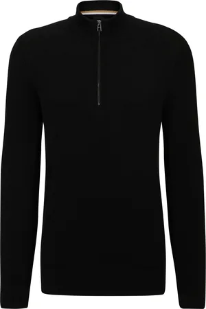 HUGO BOSS Embrando Quarter Zip Knitted Jumperlarge