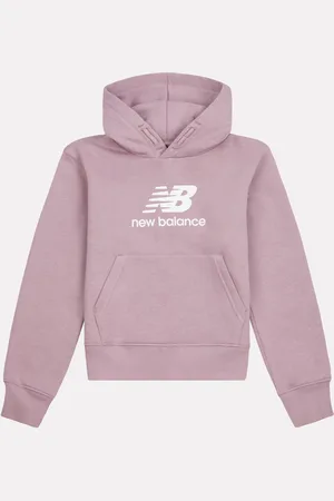 New Balance Piger Brush Back Stacked Logo Hættetrøje10 - 11 år (140 - 146cm)
