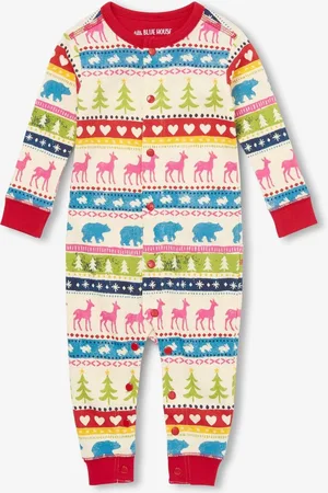 Hatley Blue Fairisle Pattern 100% Cotton Adult Union Suit3 - 6 måneder (62 - 68cm)