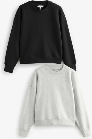 Next Supersoft Peached Essentials Rund hals Seam Detail Sweatshirt 2 PakkeX-Large