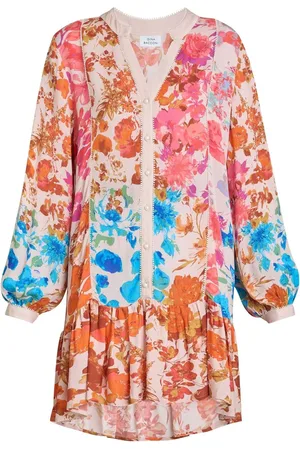 Gina Bacconi Millie Short Blomster Tryk SkjortekjoleX-Large