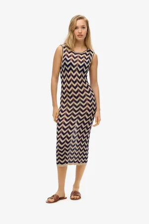 Superdry Zig Zag Knit Midi Dress40