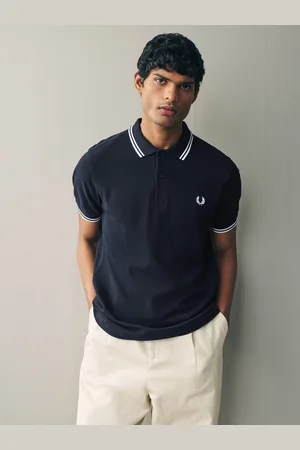 Fred Perry Poloskjorte med dobbelt stribe på kraveL