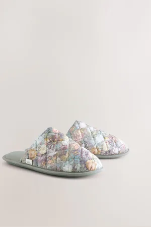 Laura Ashley Matild Quilted MulesXL