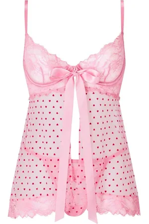 Ann Summers Bon Bon Heart Babydoll Mesh SetXXL