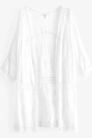 Next Hæklet Longline Kimono Cover-UpS