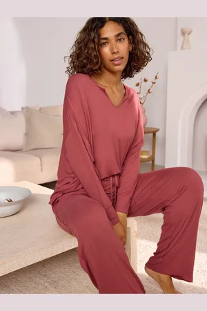 Next Ribbet Langærmet PyjamasL Høj