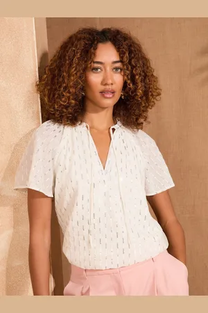 Love & Roses Short Sleeve Sequin V-Neck Blouse44