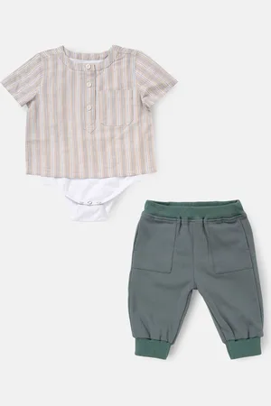 Angel & Rocket Sonny 100% Cotton Woven Shirt Bodice with Trousers Set5662cm