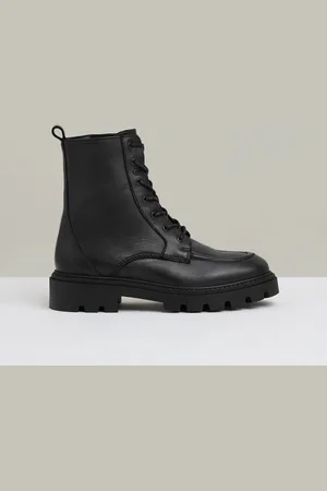 Reiss Ellie Leather Lace-Up Boots