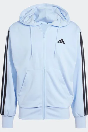 adidas Essentials 3-Stribet Fransk frotté Full-Zip HættetrøjeS Reg