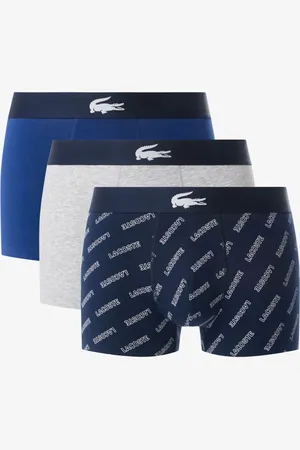 Lacoste Blue Cotton Stretch Trunks 3 PackXXL