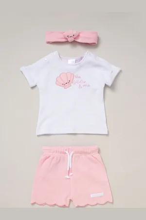 Rock-a-bye Baby Boutique Pink Printed All in one6874cm
