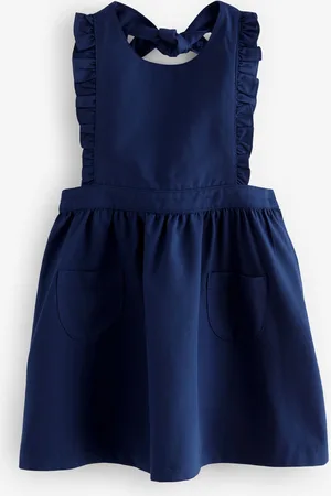 Next Flæsekant Detail Pinafore School Kjole (3-14år)8 år ( 128 cm)