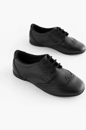 Next Læder Brogue skolesko med snøre