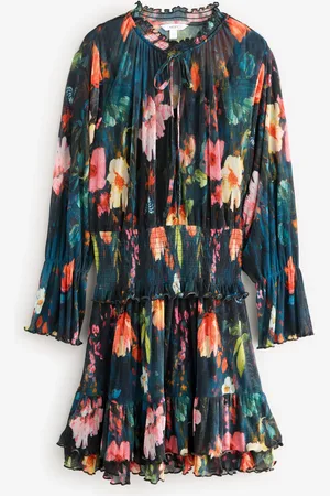 Next Floral Mesh Tie Neck Mini Dress40