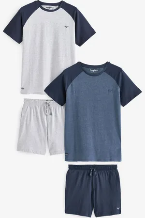 Threadbare Short Sleeve Cotton Blend Pyjamas Set 2 Packmedium