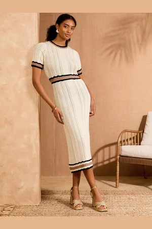 Love & Roses Pointelle Midi Dress40