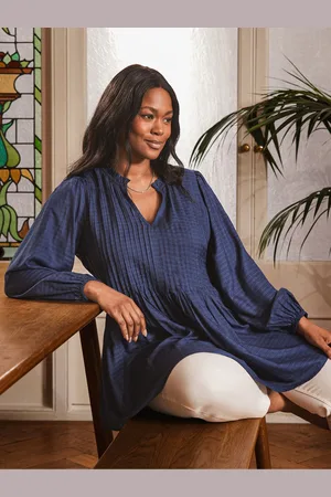 Live Unlimited London Curve Pintuck Tunic52