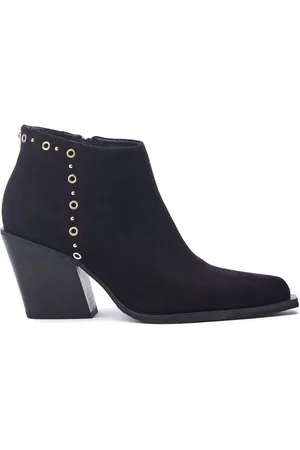 Moda In Pelle Penza Western Style Smart Ankle Black Boots