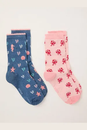 Fat Face FatFace 2 Pairs of Sea Life Socks in a Boxen