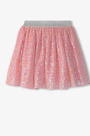 Hatley Pink Pearl Mermaid Sequin Tulle Skirt122128cm