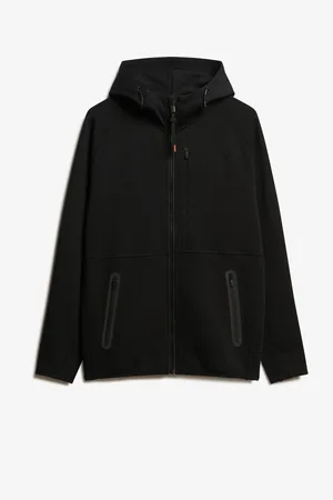 Superdry Tech Logo Loose Fit Zip HættetrøjeMiddel