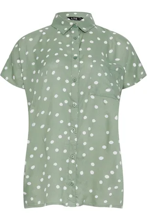 Long Tall Sally Spot Grown On Sleeve Shirt38 Høj