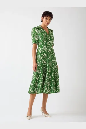 LK Bennett Sophie Treetop and Birch Wildflower Print Jacquard Dress46