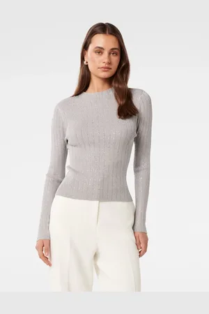 Forever New Steph Embellished Knit TopS