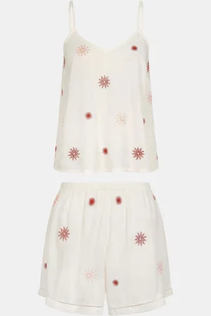 Accessorize Sun Embroidered Short Pyjamas Setsmall