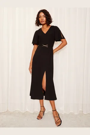 Friends Like These Korte tulipanærmer Ruched Body Midi Kjole38
