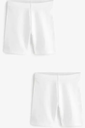 Next 2 Pack Cotton Rich Stræk cykelshorts (3-16år)10 år (140cm)