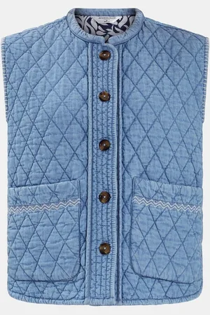 Accessorize Chambray Quilted Waistcoatsmall