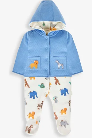 JoJo Maman Bébé 2-Pieces Safari Sparkedragt & JakkesætNyfødt