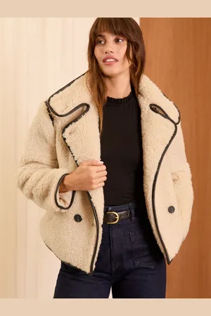 Love & Roses Borg Funnel Neck Short Coat42