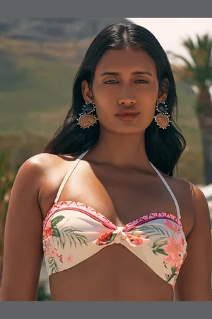 Love & Roses Printed Bandeau Bikini Top36