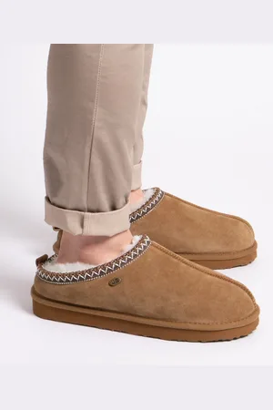 Just Sheepskin Mens Miles Swept Back Mule Slippers