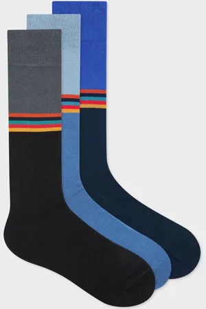 Paul Smith Printed Black Socks 3 Packonesize